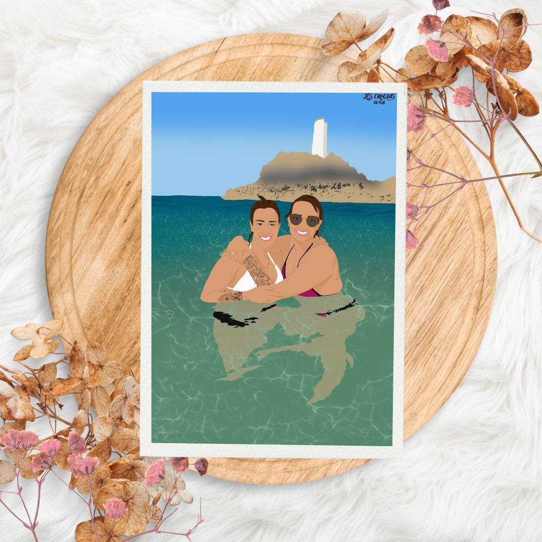 🎁 Illustration Personnalisée Décorée ✨