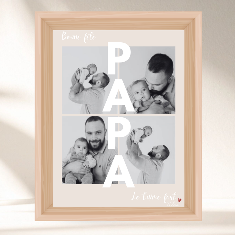 Mon affiche personnalisée - Bonne fête papa