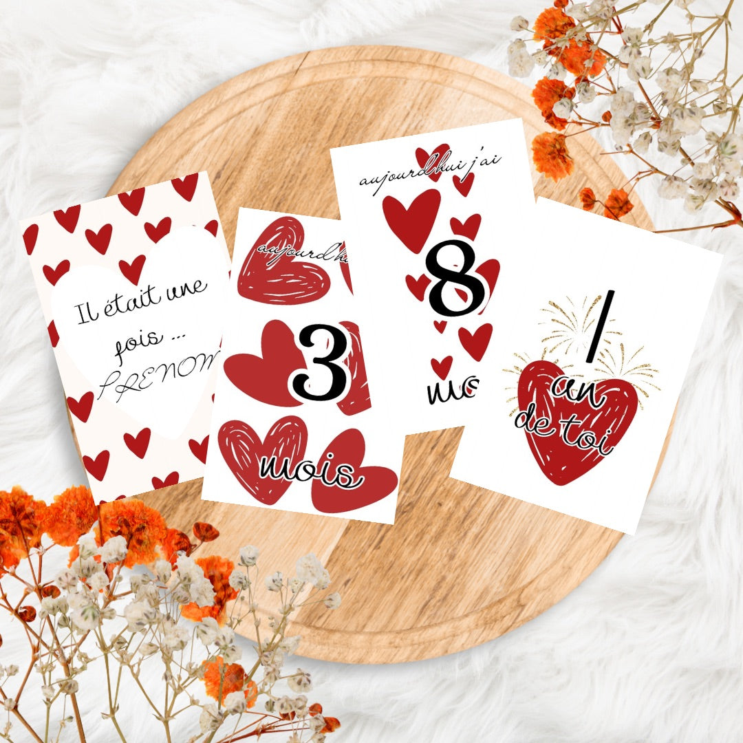 Carte Étape Bébé Love ❤️