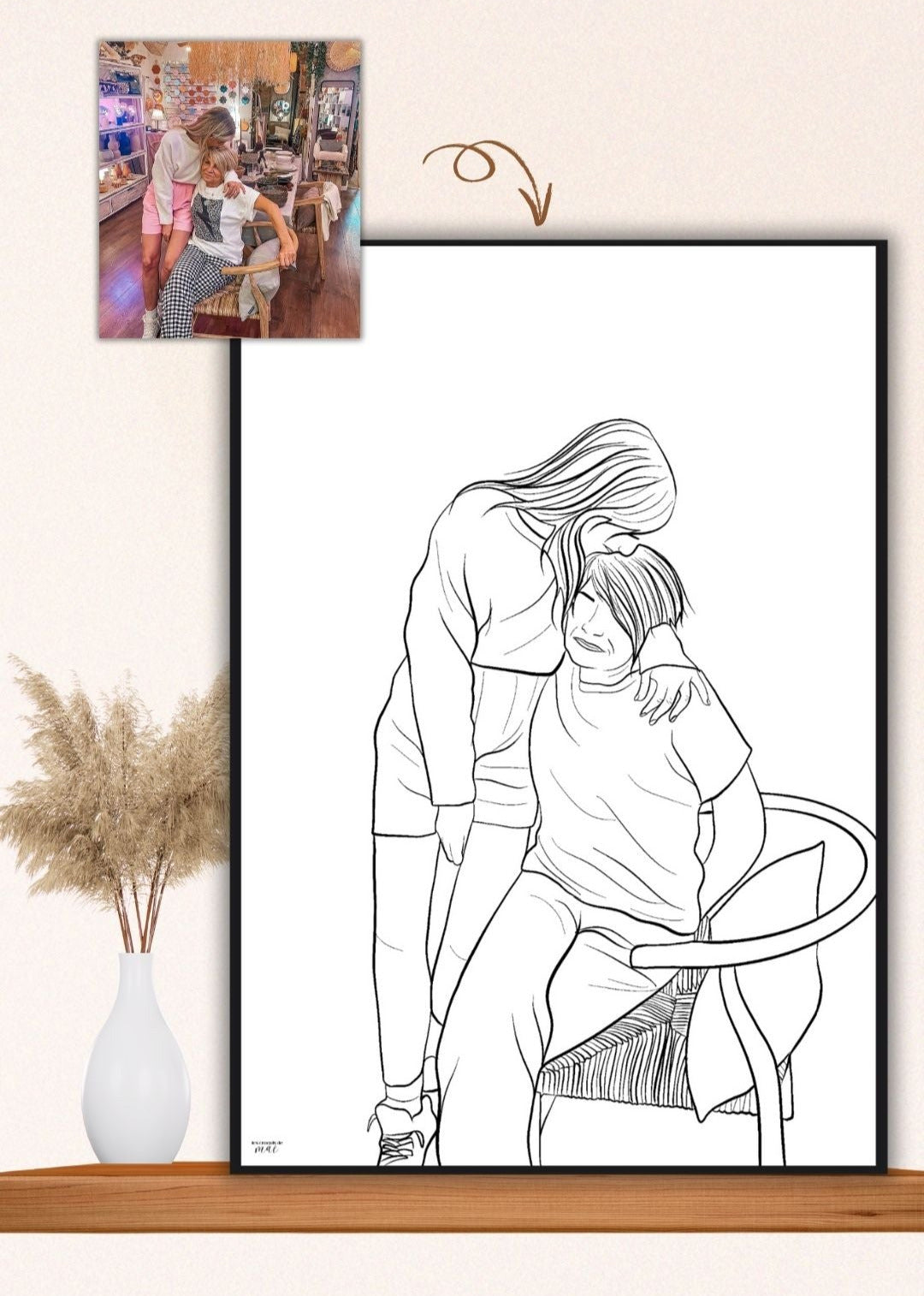 Illustration personnalisée Line Art