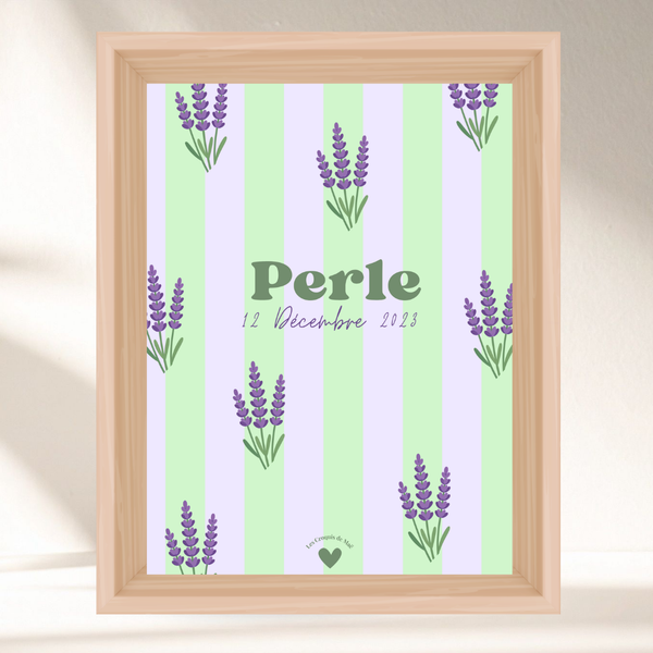 Mon Affiche Personnalisée Lavender 👶🏼