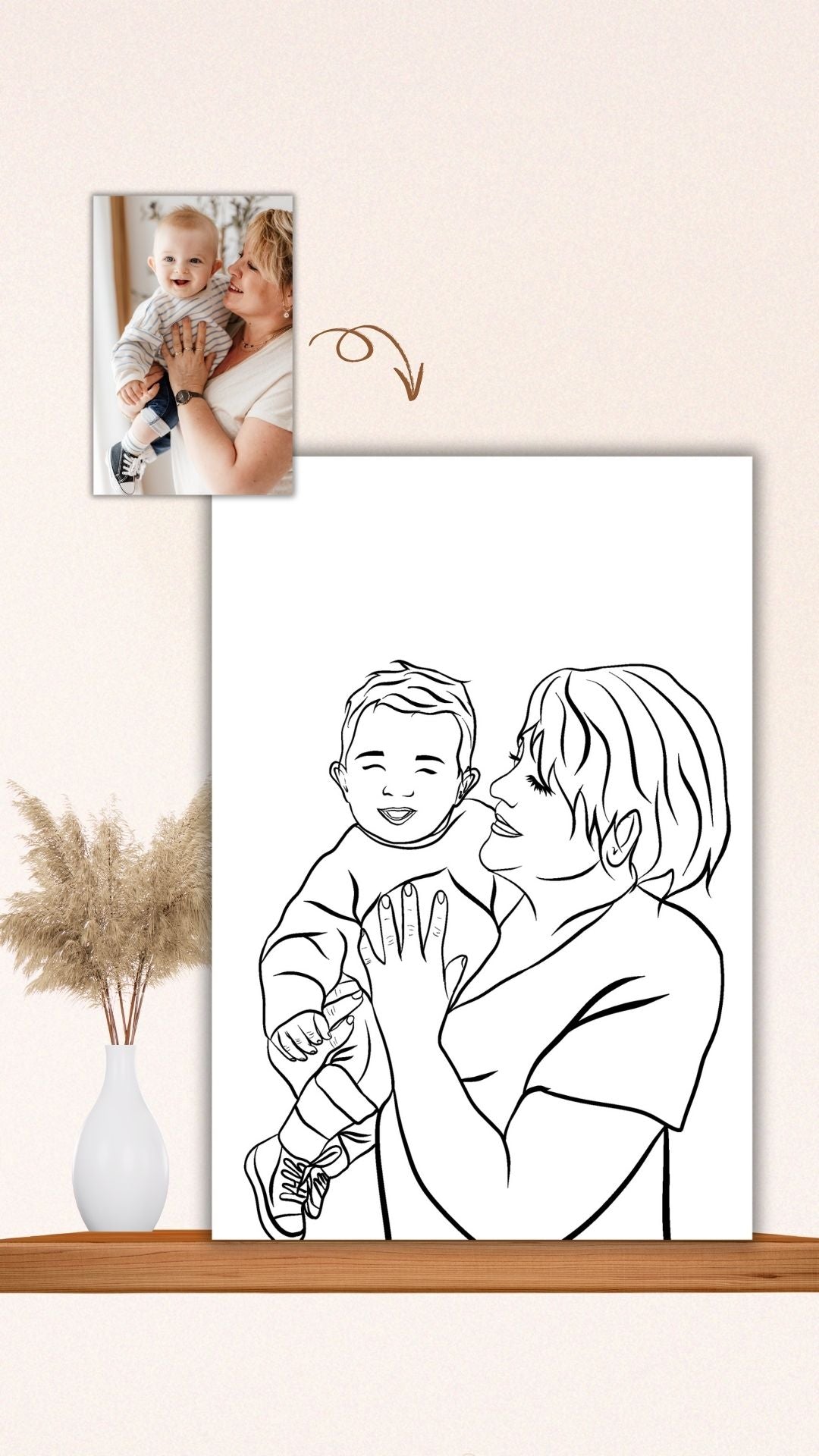 Illustration personnalisée Line Art