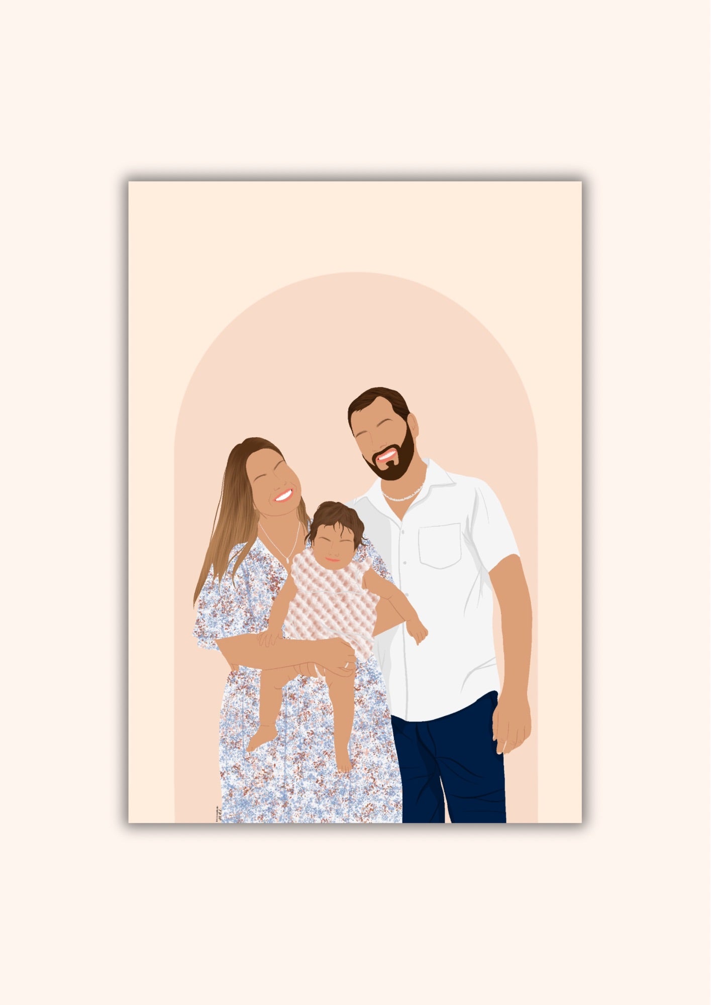 🎁 Illustration Personnalisée Détaillée sans les yeux ✨