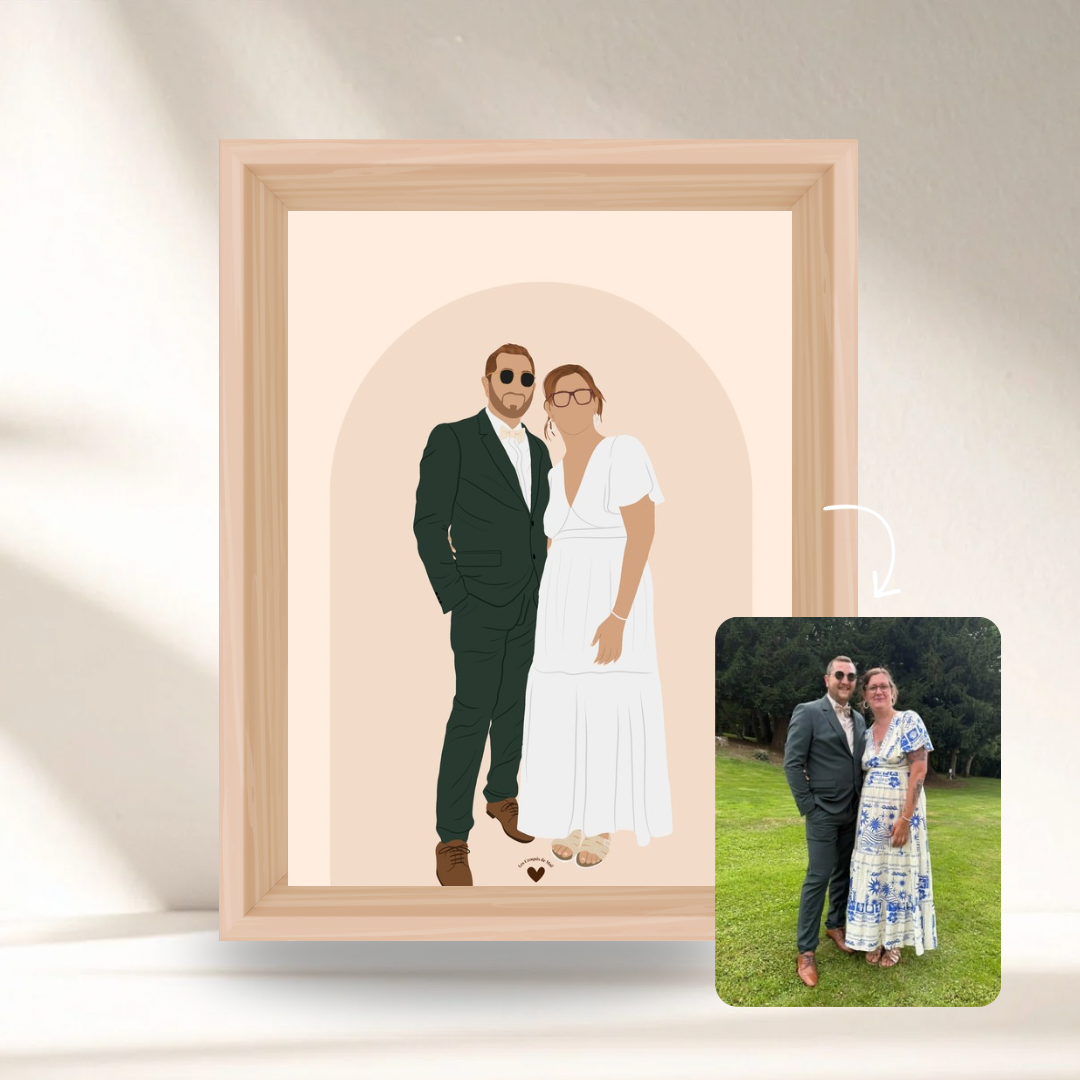 Mon Illustration Personnalisée - Option Minimaliste ✨