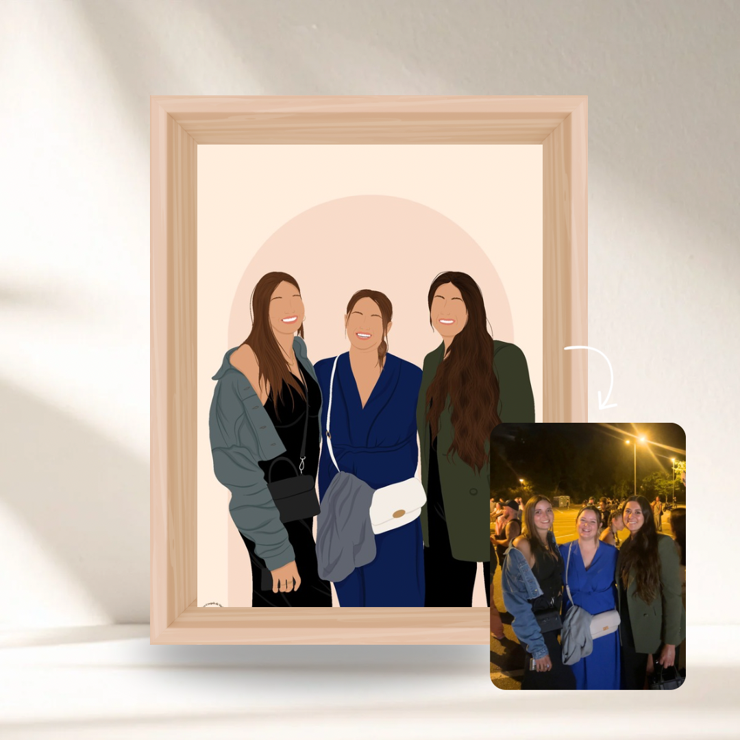 Mon Illustration Personnalisée - Option Détaillée sans les yeux ✨