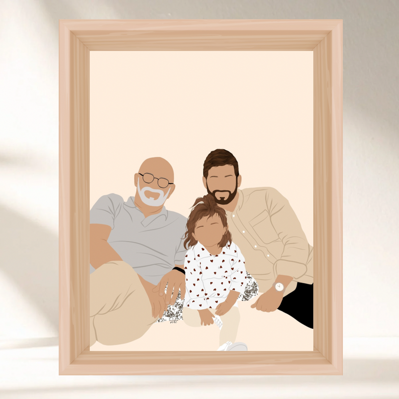 Mon Illustration Personnalisée - Option Minimaliste ✨