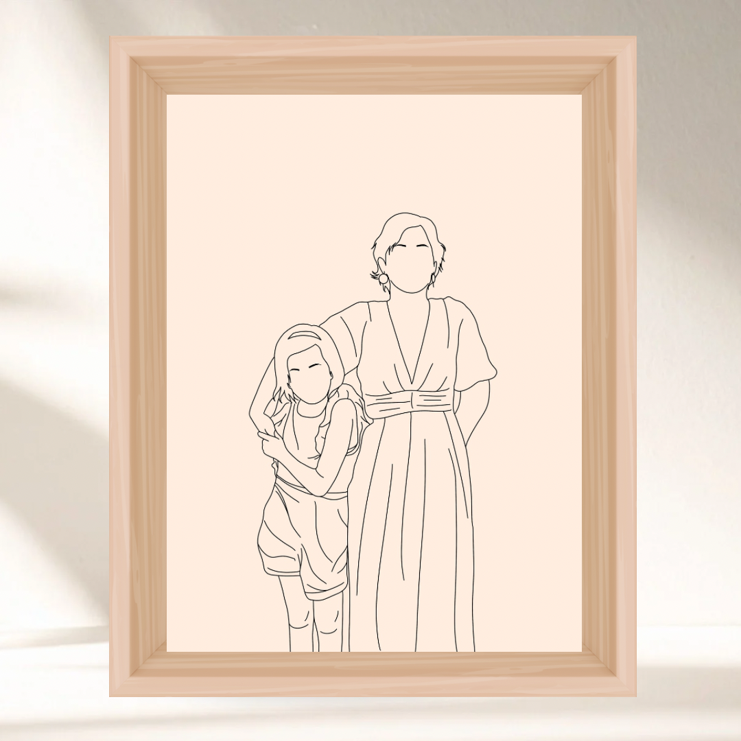 Mon Illustration personnalisée - Option Line Art ✨