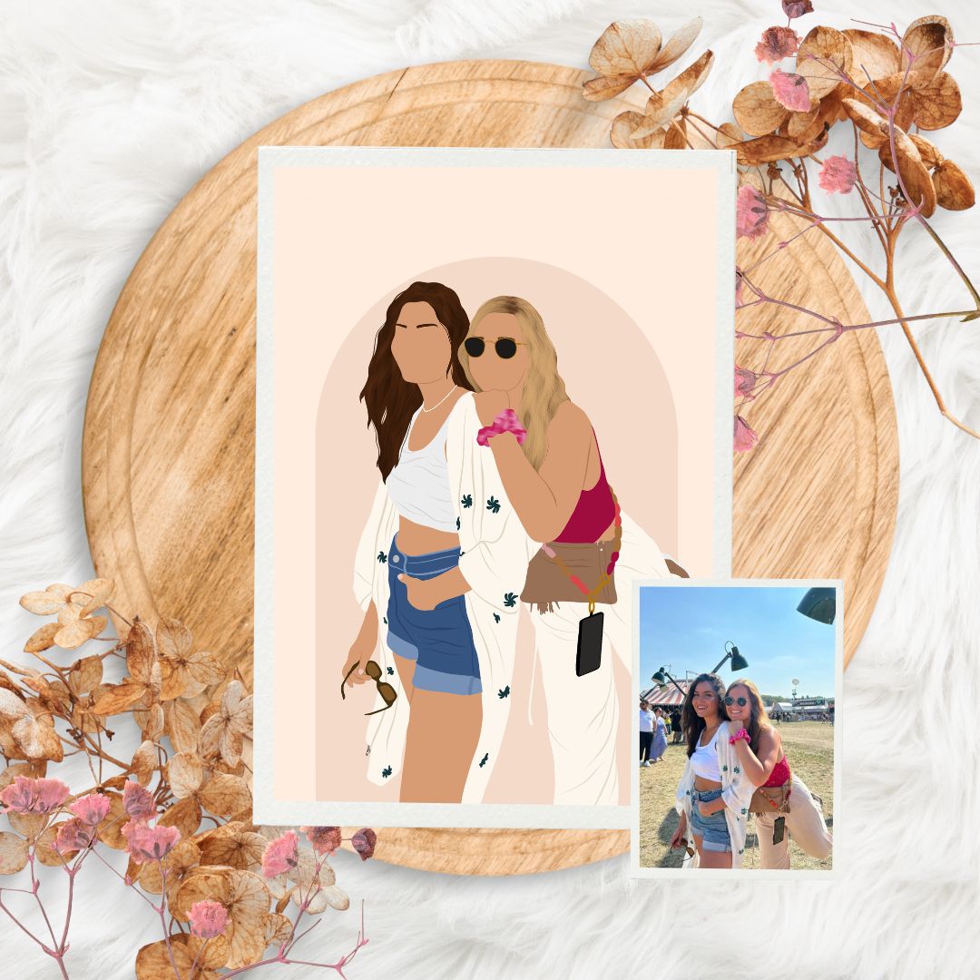 🎁 Illustration Personnalisée Minimaliste 🎄