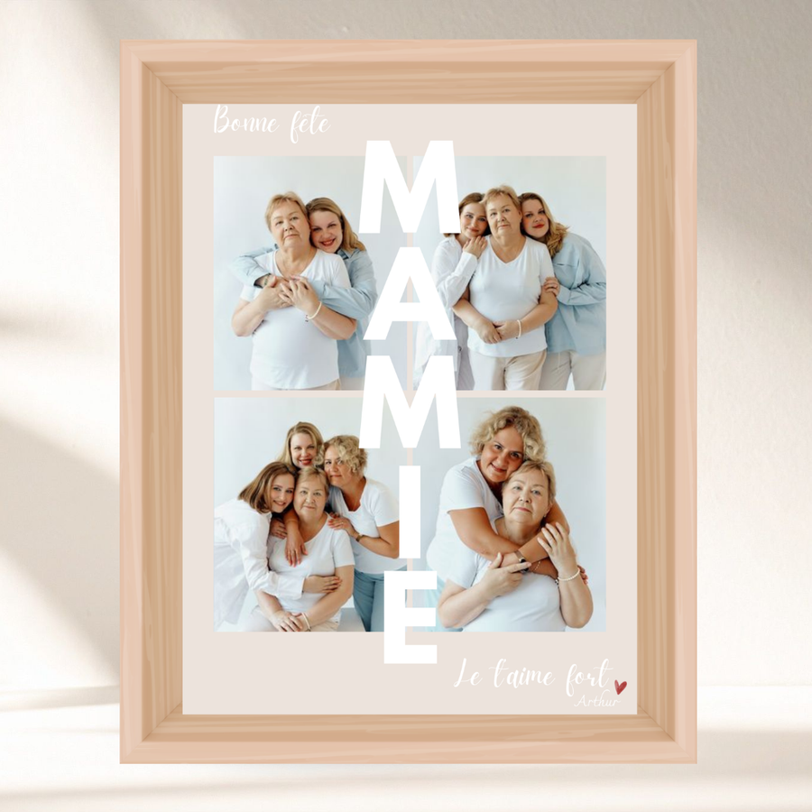 Mon affiche personnalisée - Bonne fête mamie