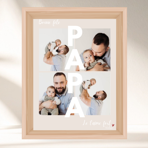 Mon affiche personnalisée - Bonne fête papa