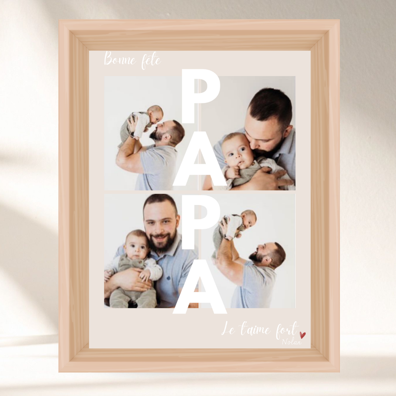 Mon affiche personnalisée - Bonne fête papa