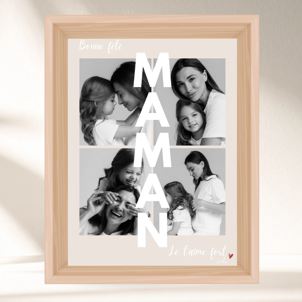 Mon affiche personnalisée - Bonne fête maman