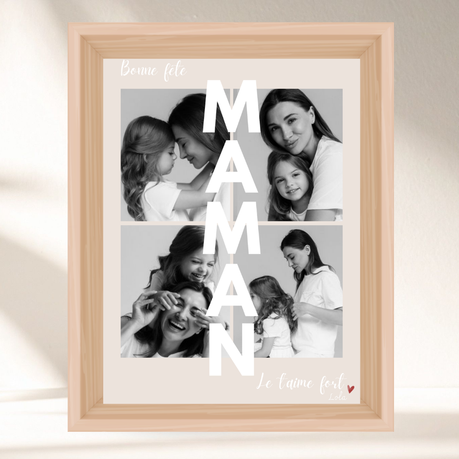 Mon affiche personnalisée - Bonne fête maman