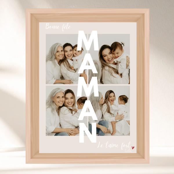 Mon affiche personnalisée - Bonne fête maman