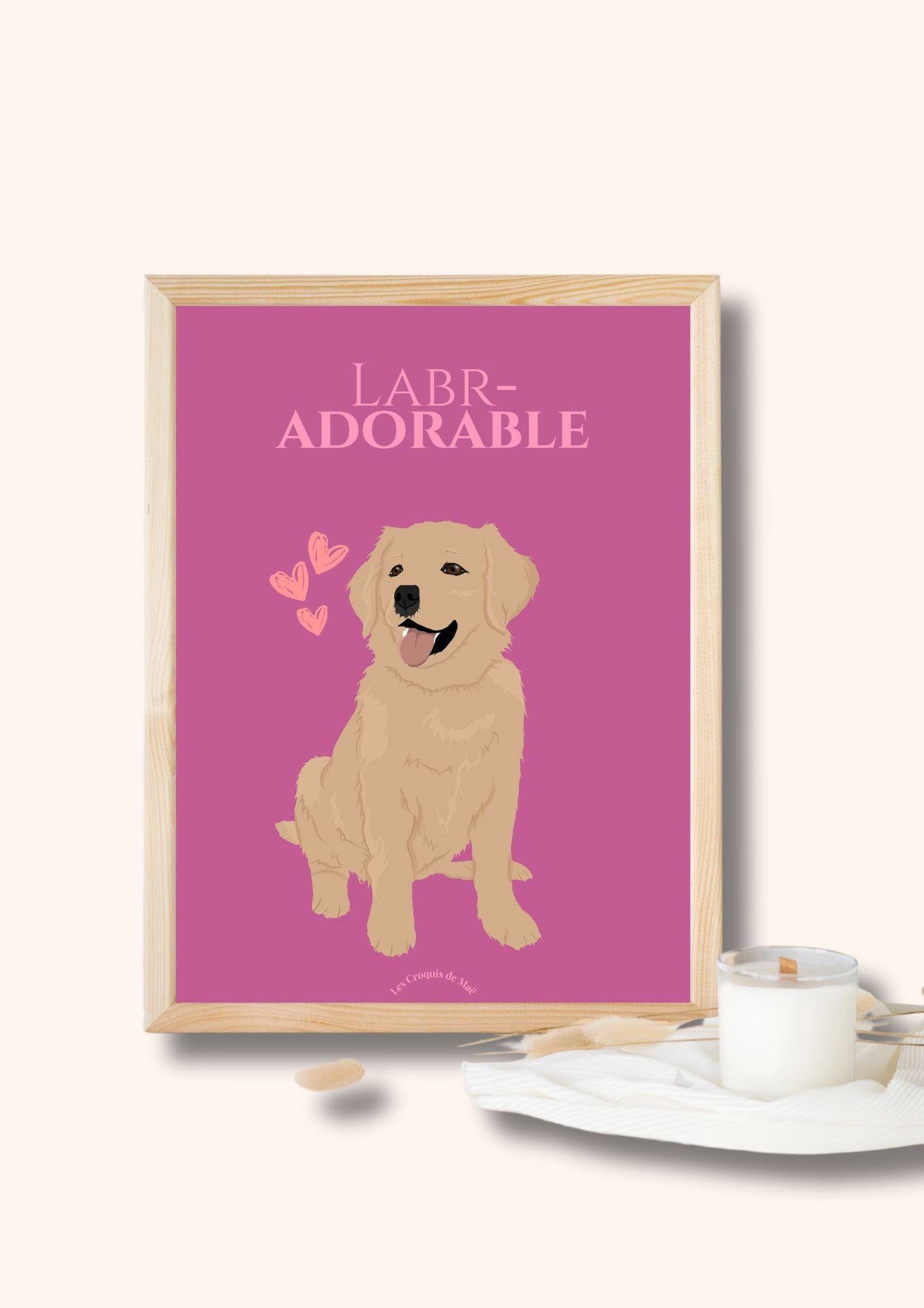 Affiche Labrador - Labr-adorable.