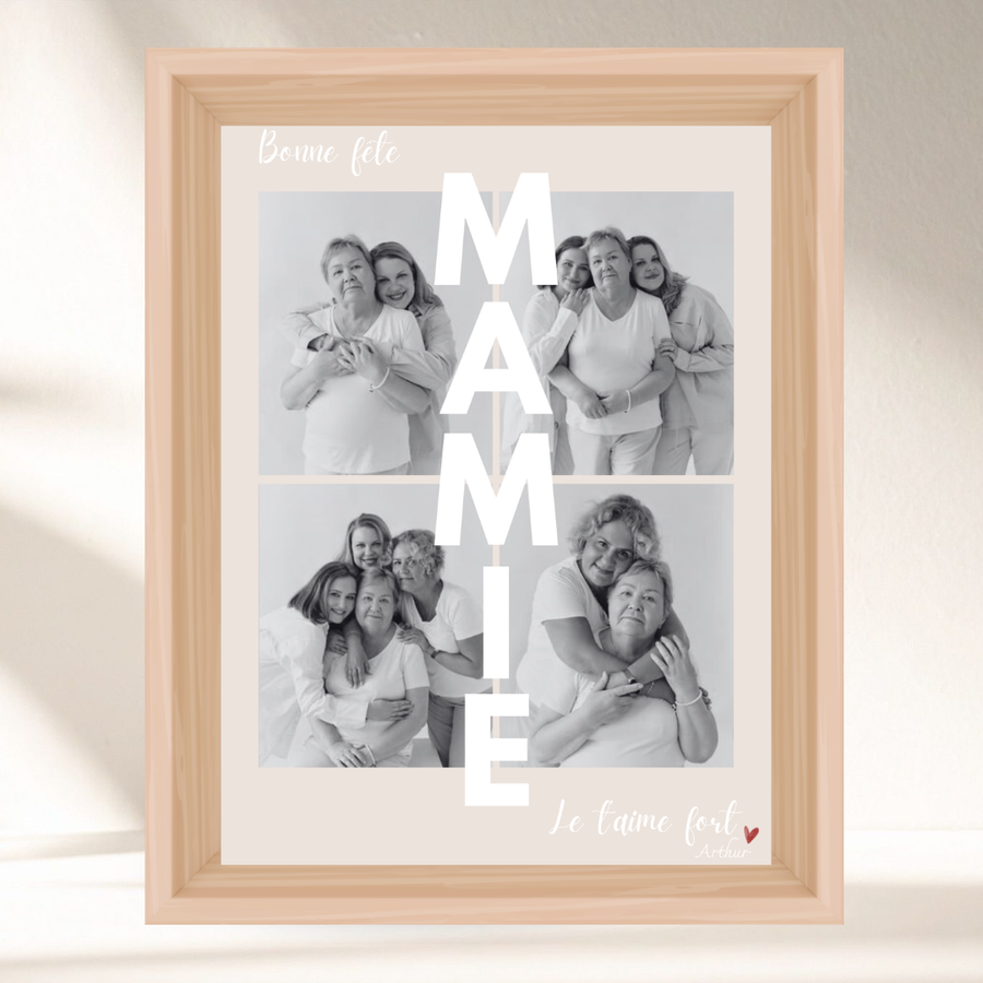 Mon affiche personnalisée - Bonne fête mamie