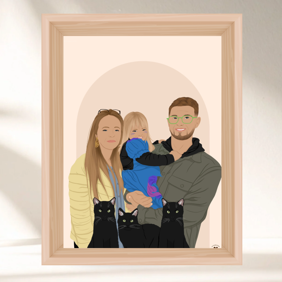 Mon Illustration Personnalisée - Option Détaillée ✨