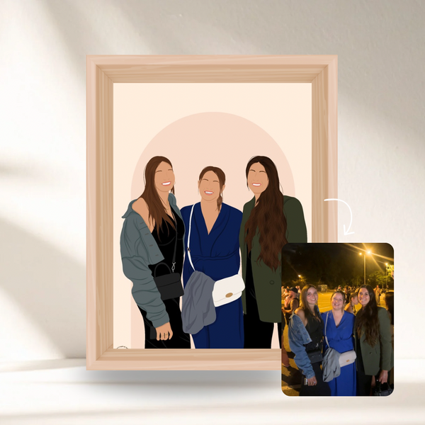 Mon Illustration Personnalisée - Option Détaillée sans les yeux ✨