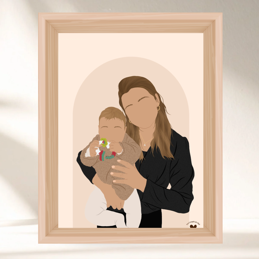 Mon Illustration Personnalisée - Option Minimaliste ✨