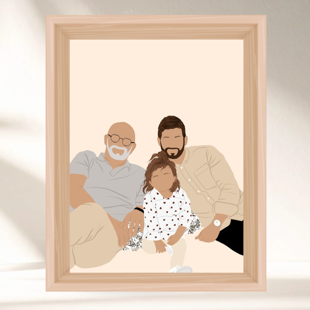 Mon Illustration Personnalisée - Option Minimaliste ✨