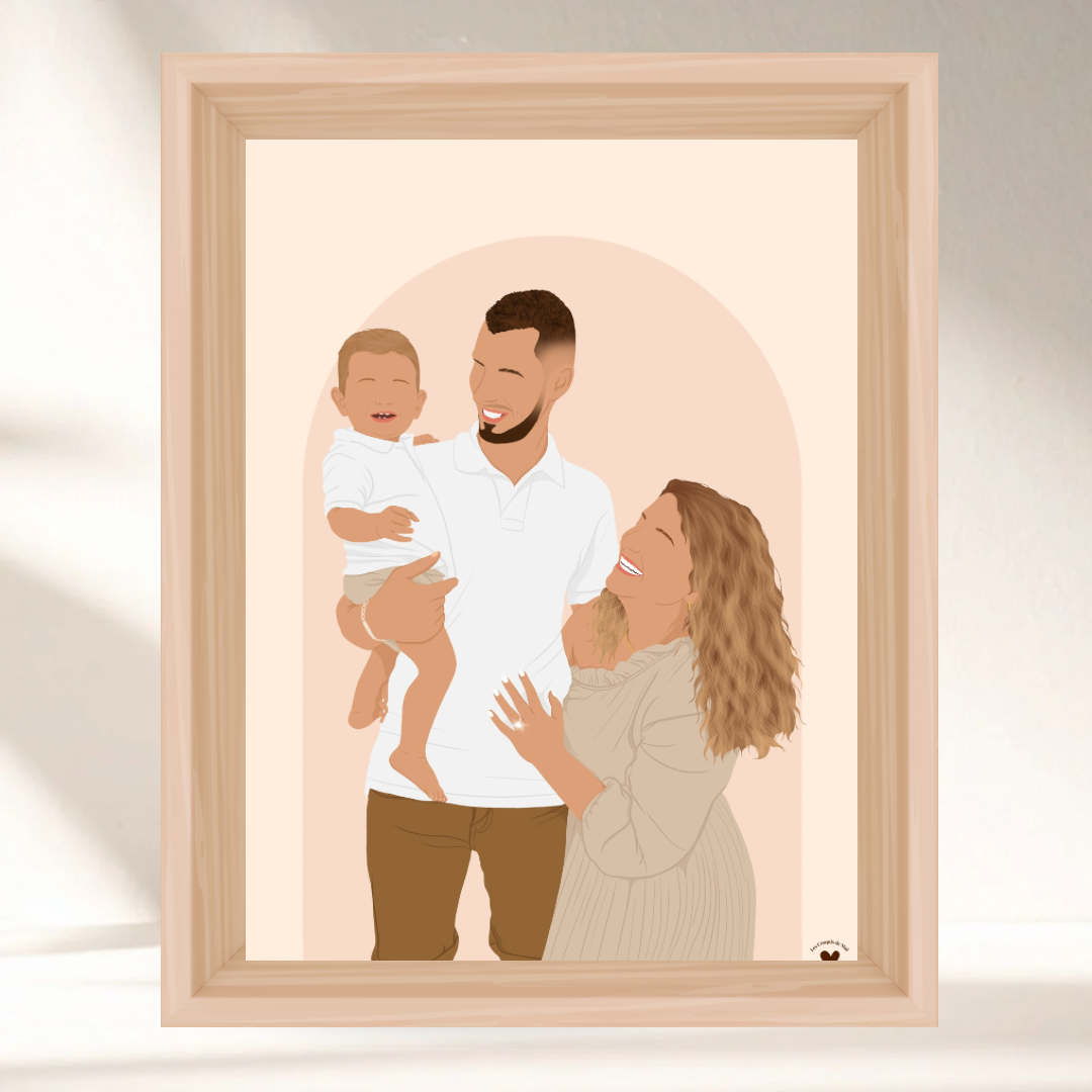 Mon Illustration Personnalisée - Option Détaillée sans les yeux ✨