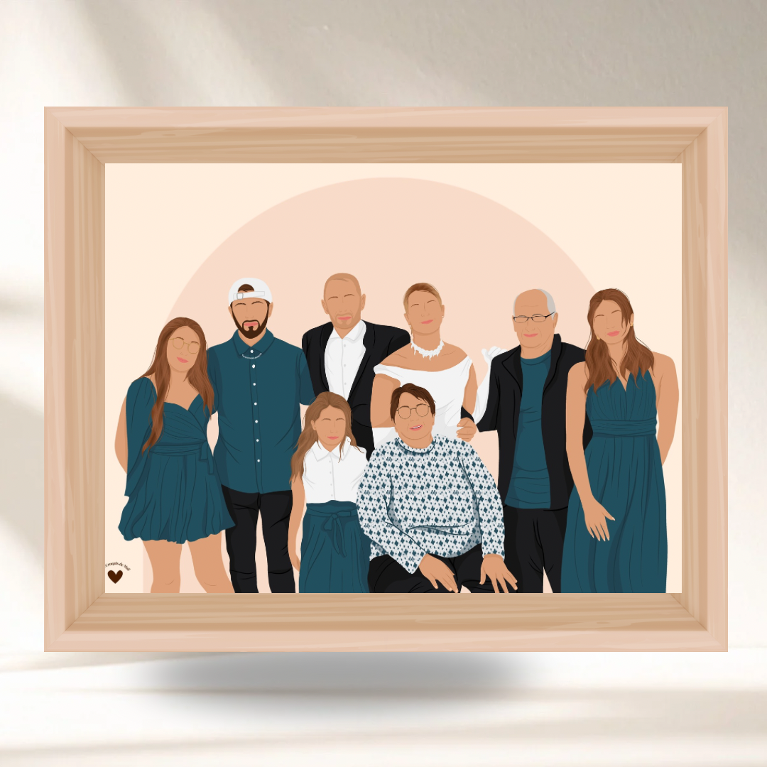 Mon Illustration Personnalisée - Option Détaillée sans les yeux ✨