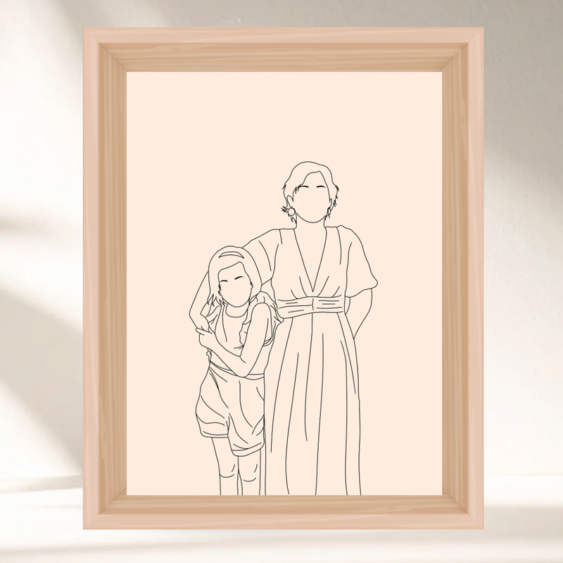 Mon Illustration personnalisée - Option Line Art ✨