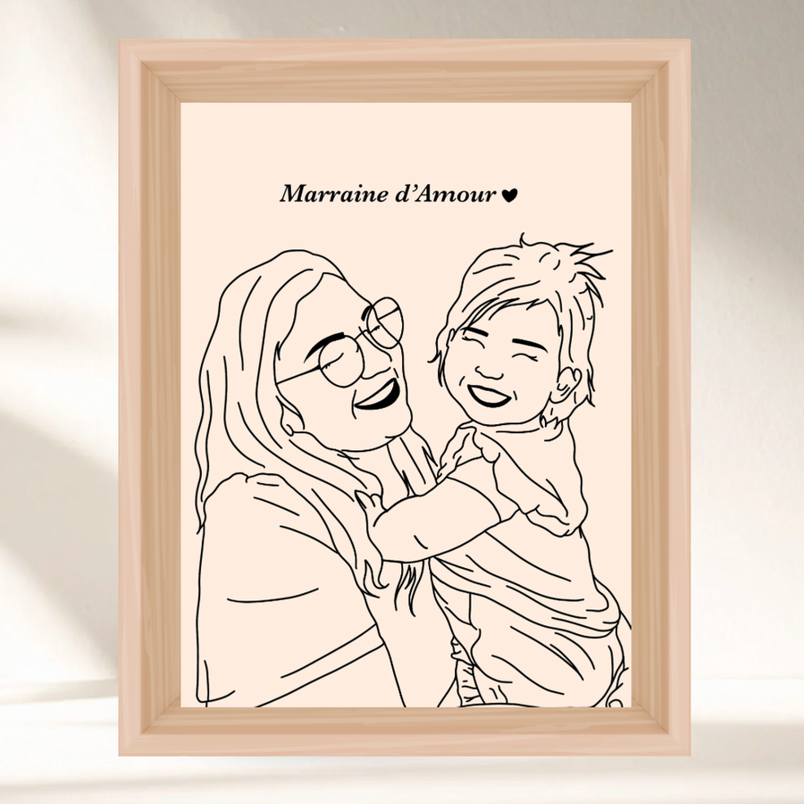 Mon Illustration personnalisée - Option Line Art ✨